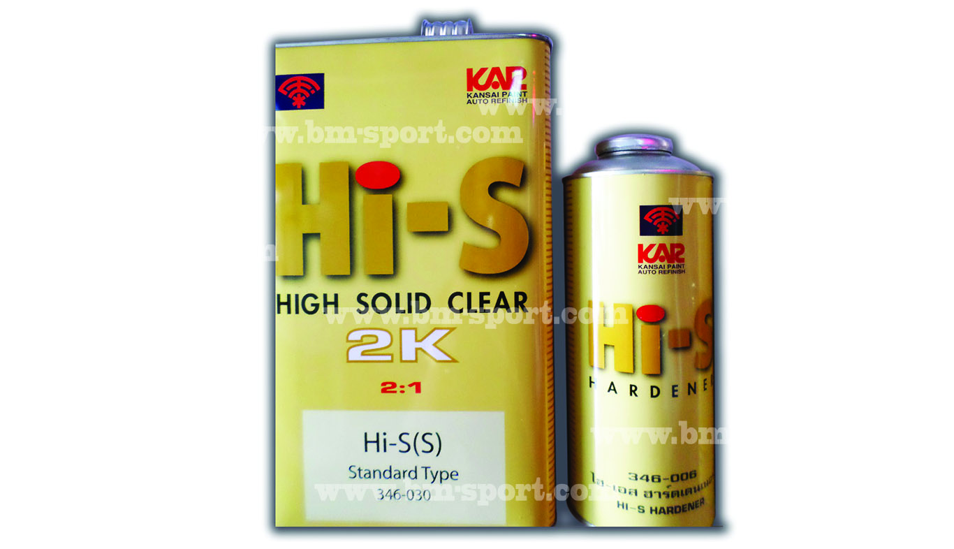 KAR Kansai Hi-S HIGH SOLID CLEAR 2K 2-1 + Hardener 