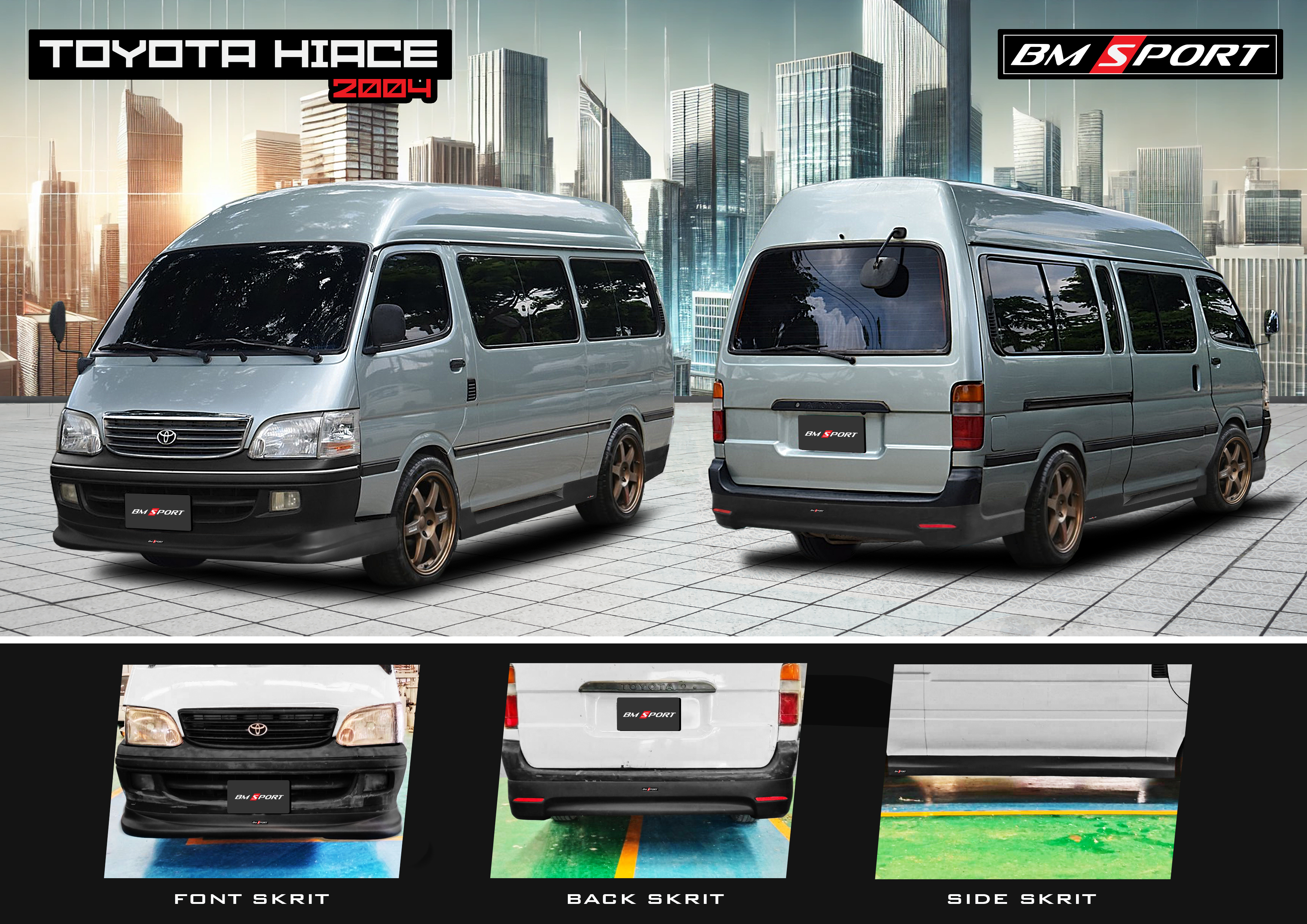  ชุดแต่งรอบคัน  COMMUTER HIACE 2004