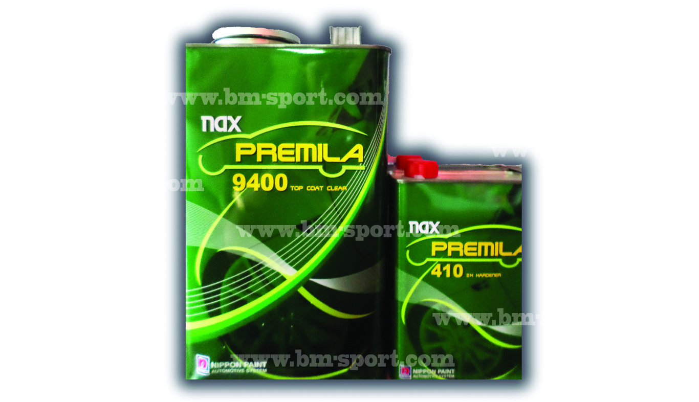 NAX พรีมิล่า 9400 Top Coat Clear + 410 2H Hardener 